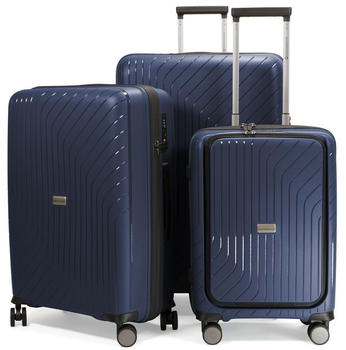 Hauptstadtkoffer TXL 4-Rollen-Trolley Set 55/66/76 cm dark blue