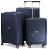 Hauptstadtkoffer TXL 4-Rollen-Trolley Set 55/66/76 cm dark blue