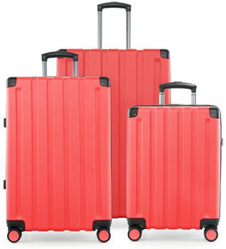 Hauptstadtkoffer Q-Damm 4-Rollen-Trolley 78 cm 54/68/78 cm coral