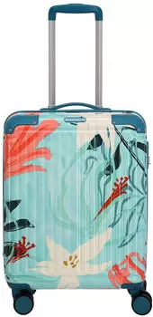 Travelite Cruise 4-Rollen-Trolley 55 cm turquoise lily