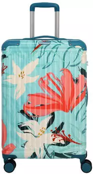 Travelite Cruise 4-Rollen-Trolley 67 cm turquoise lily