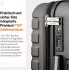 Travely Premium 4-Rollen-Trolley 55 cm (TY-HG) moonstone grey
