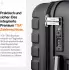 Travely Premium 4-Rollen-Trolley 55 cm (TY-HG) night black