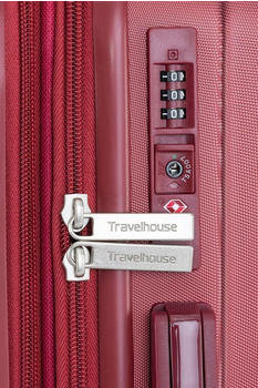Travelhouse Porto 4-Rollen-Trolley 76 cm red – Viel Stauraum und durchdachte Innenausstattung