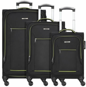 Nowi Sevilla 4-Rollen-Trolley Set 3-teilig (81100) sz-lime