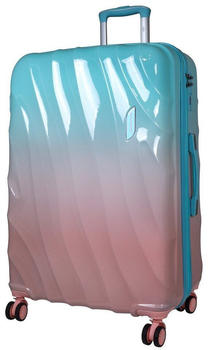 Monopol Marbella 4-Rollen-Trolley 77 cm pink/blue