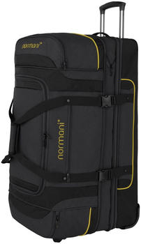 Normani Gigaro Reisetasche mit Rollen 120-150L black/yellow