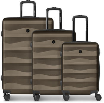 Smartbox Edition 03 4-Rollen-Trolley Set 55/65/75 cm chocolate brown