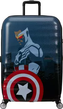 American Tourister Wavebreaker Marvel Legends 4-Rollen-Trolley 77 cm (152585) captain america city