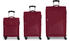Gabol Juego 3 4-Rollen-Trolley Set 3-tlg. (122701) bordeaux