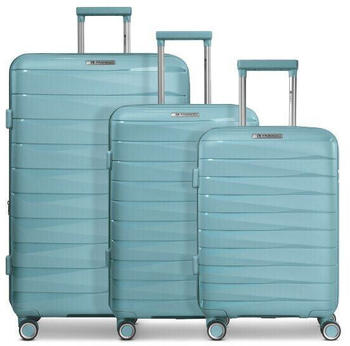 Franky London 4-Rollen-Trolley Set 3-teilig (FRA12360) mint green
