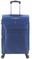 Gladiator 2000 4 Rollen Trolley 68 cm mit Dehnfalte blau