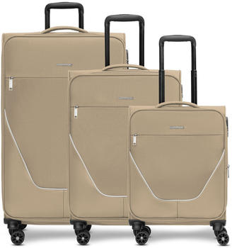 Stratic Taska 4-Rollen-Trolley Set 55/65/76 cm taupe