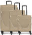 Stratic Taska 4-Rollen-Trolley Set 55/65/76 cm taupe