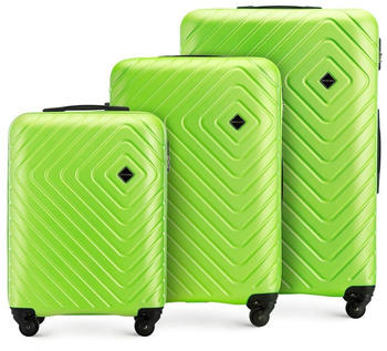 Wittchen Cube Line 4-Rollen-Trolley Set 55/67,5/77,5 cm (56-3A-75s) lime green
