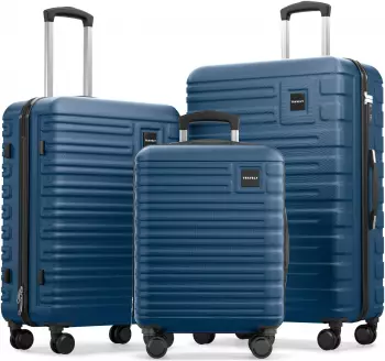 Travely Premium 4-Rollen-Trolley Set 55/67/78,5 cm
