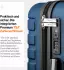 Travely Premium 4-Rollen-Trolley Set 55/67/78,5 cm deep sea blue