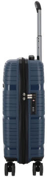 d & n Travel Line 4300 4-Rollen-Trolley 55 cm (4350) blue – Mühelose Mobilität dank durchdachtem Rollensystem