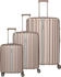 Travelite Paros 4-Rollen-Trolley Set 55/65/76 cm (076740) cappuccino