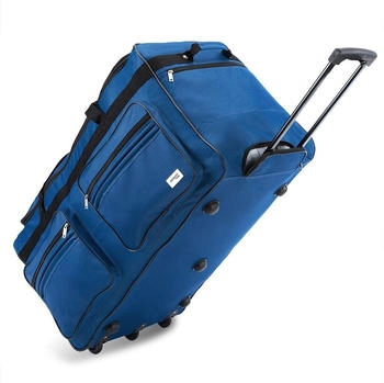 Monzana Rollenreisetasche XXL 160L blue – Müheloser Transport dank innovativer Rolltechnologie