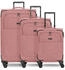REDOLZ Essentials 12 4-Rollen-Trolley Set 3-tlg. (RD12375-2) rose