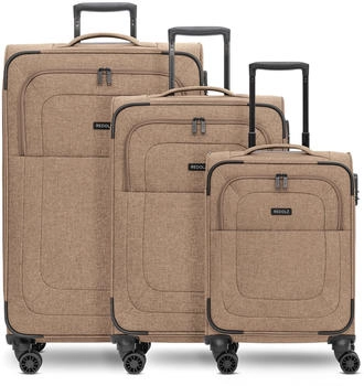 REDOLZ Essentials 12 4-Rollen-Trolley Set 3-tlg. (RD12375-2) coffee