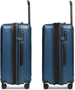 REDOLZ Essentials 14 4-Rollen-Trolley Set 53/65/77 cm (RD12382) dark blue metallic – REDOLZ Essentials 14 4-Rollen-Trolley Set 53/65/77 cm (RD12382) dark blue metallic - Elegantes Reisen mit Komfort