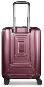 REDOLZ Essentials 14 4-Rollen-Trolley 55 cm Slim (RD12432) aubergine metallic – Erstklassige Mobilität für anspruchsvolle Reisende
