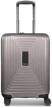 REDOLZ Essentials 14 4-Rollen-Trolley 55 cm Slim (RD12432) coffee grey metallic