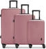 rosa: REDOLZ Essentials 09 4-Rollen-Trolley Set 3-tlg. (RD12364-2)