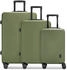 grün: REDOLZ Essentials 09 4-Rollen-Trolley Set 3-tlg. (RD12364-2)
