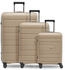 beige: REDOLZ Essentials 11 4-Rollen-Trolley Set 3-tlg. (RD12371-2)