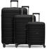 schwarz: REDOLZ Essentials 11 4-Rollen-Trolley Set 3-tlg. (RD12371-2)