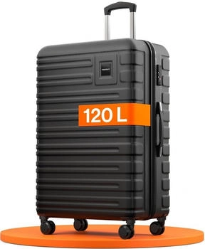 Travely Premium 4-Rollen-Trolley 78,5 cm night black
