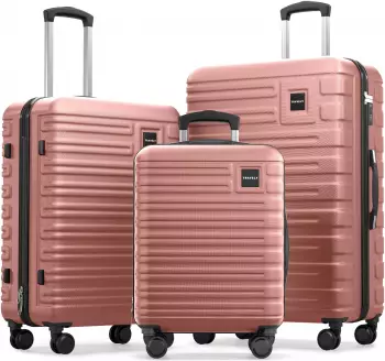 Travely Premium 4-Rollen-Trolley Set 55/67/78,5 cm