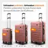 Travely Premium 4-Rollen-Trolley Set 55/67/78,5 cm roségold