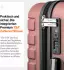 Travely Premium 4-Rollen-Trolley Set 55/67/78,5 cm roségold