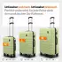 Travely Premium 4-Rollen-Trolley Set 55/67/78,5 cm fog green