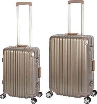 Travelhouse 4-Rollen-Trolley Set 55/65 cm (T1169) gold