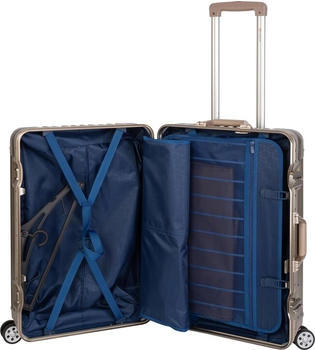 Travelhouse 4-Rollen-Trolley Set 55/65 cm (T1169) gold – Maximale Flexibilität für jedes Reiseziel