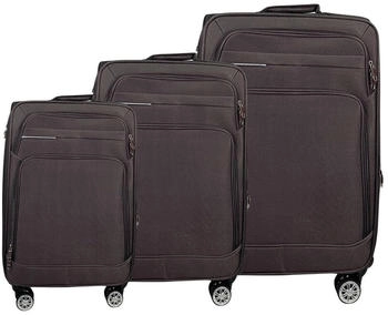 MTB 3090 4-Rollen-Trolley Set 57/67/78 cm coffee