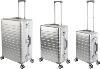 Travelhouse Oslo 4-Rollen-Trolley Set 55/65/75 cm silver