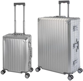 Travelhouse Tokyo 4-Rollen-Trolley Set 55/78 cm silver