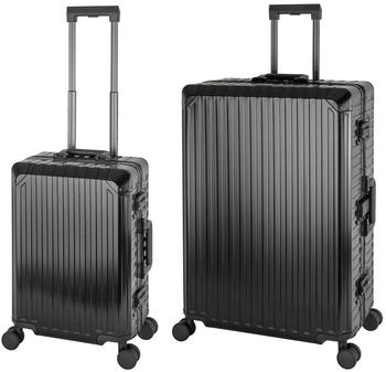 Travelhouse Tokyo 4-Rollen-Trolley Set 55/78 cm black