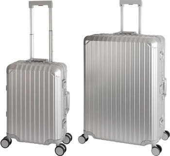 Travelhouse Tokyo 4-Rollen-Trolley Set 55/72 cm silver