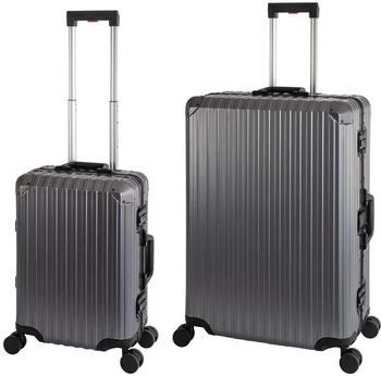 Travelhouse Tokyo 4-Rollen-Trolley Set 55/72 cm grey