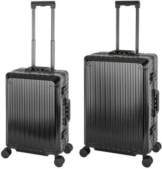 Travelhouse Tokyo 4-Rollen-Trolley Set 55/66 cm black
