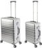 silber: Travelhouse Oslo 4-Rollen-Trolley Set 55/65 cm