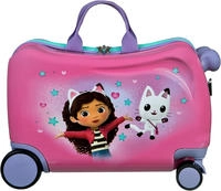 UNDERCOVER Kinderkoffer "Ride-on Trolley, Gabbys Dollhouse" 20 l 4 Rollen zum...