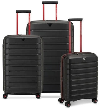 Roncato - B-flying Move Set of 3 Suitcases (78 cm + 68 cm + 55 cm) Black Smoke